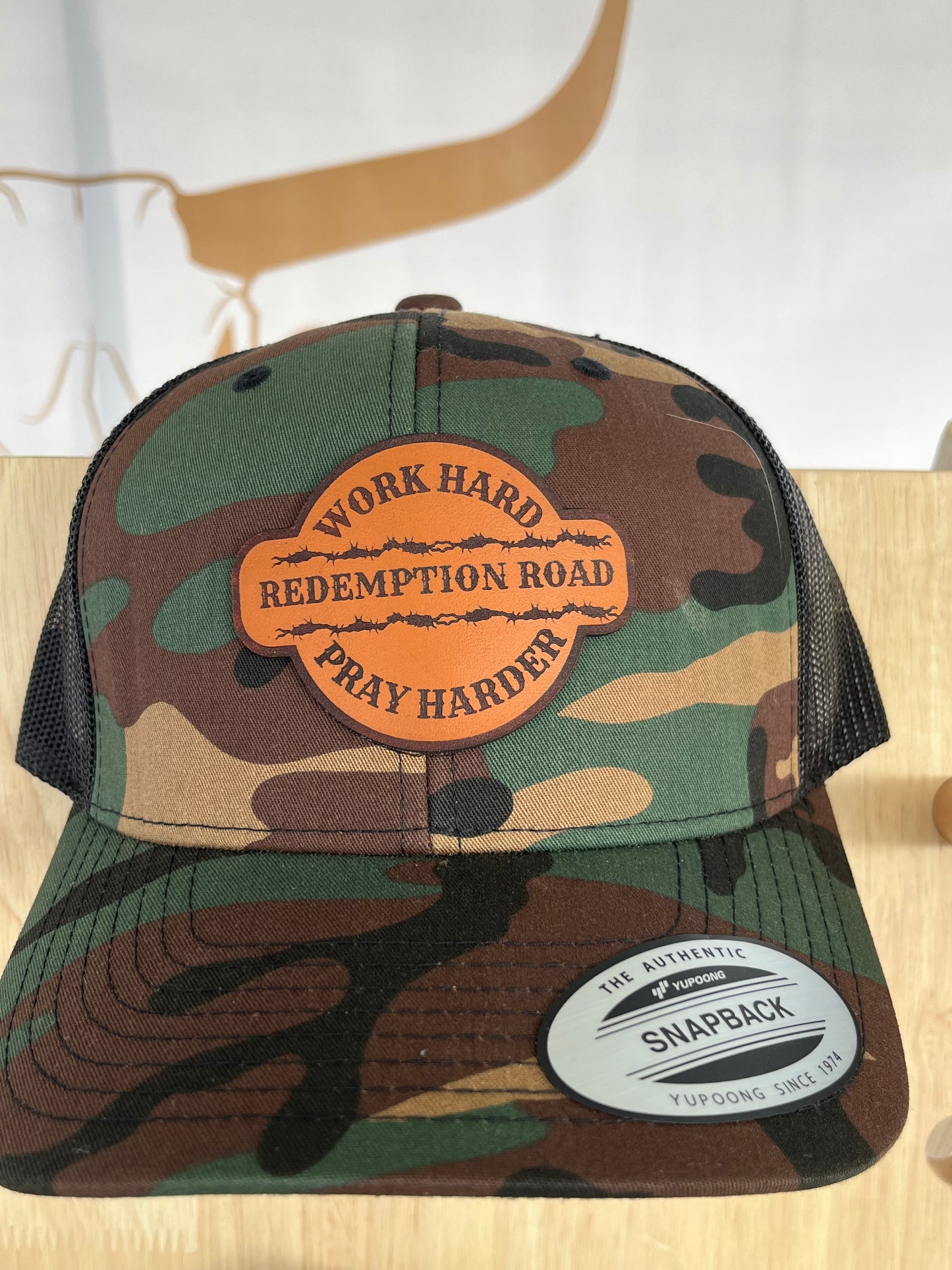 Work Hard, Pray Harder Trucker Hat