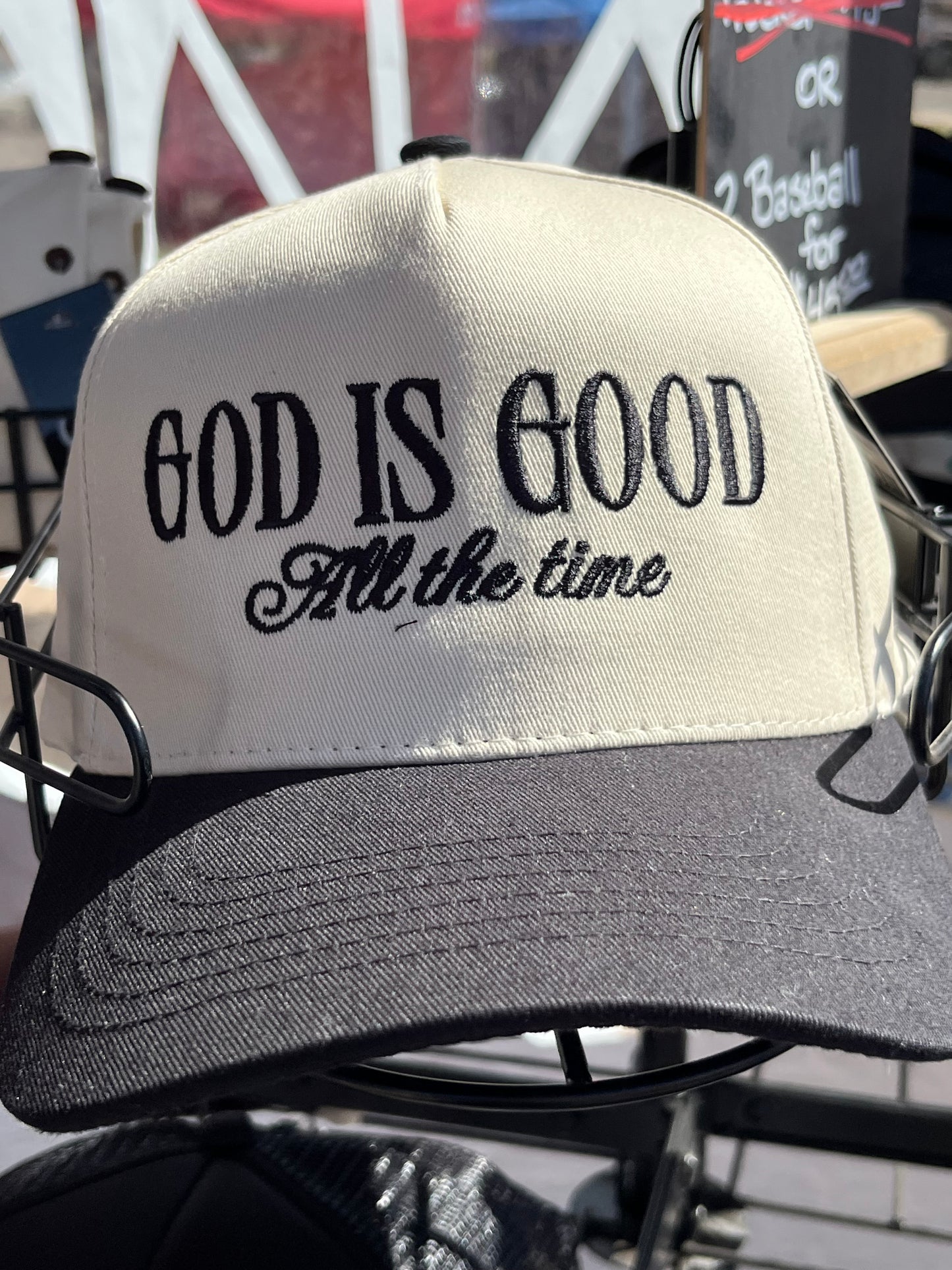 Black God Is Good Baseball Hat