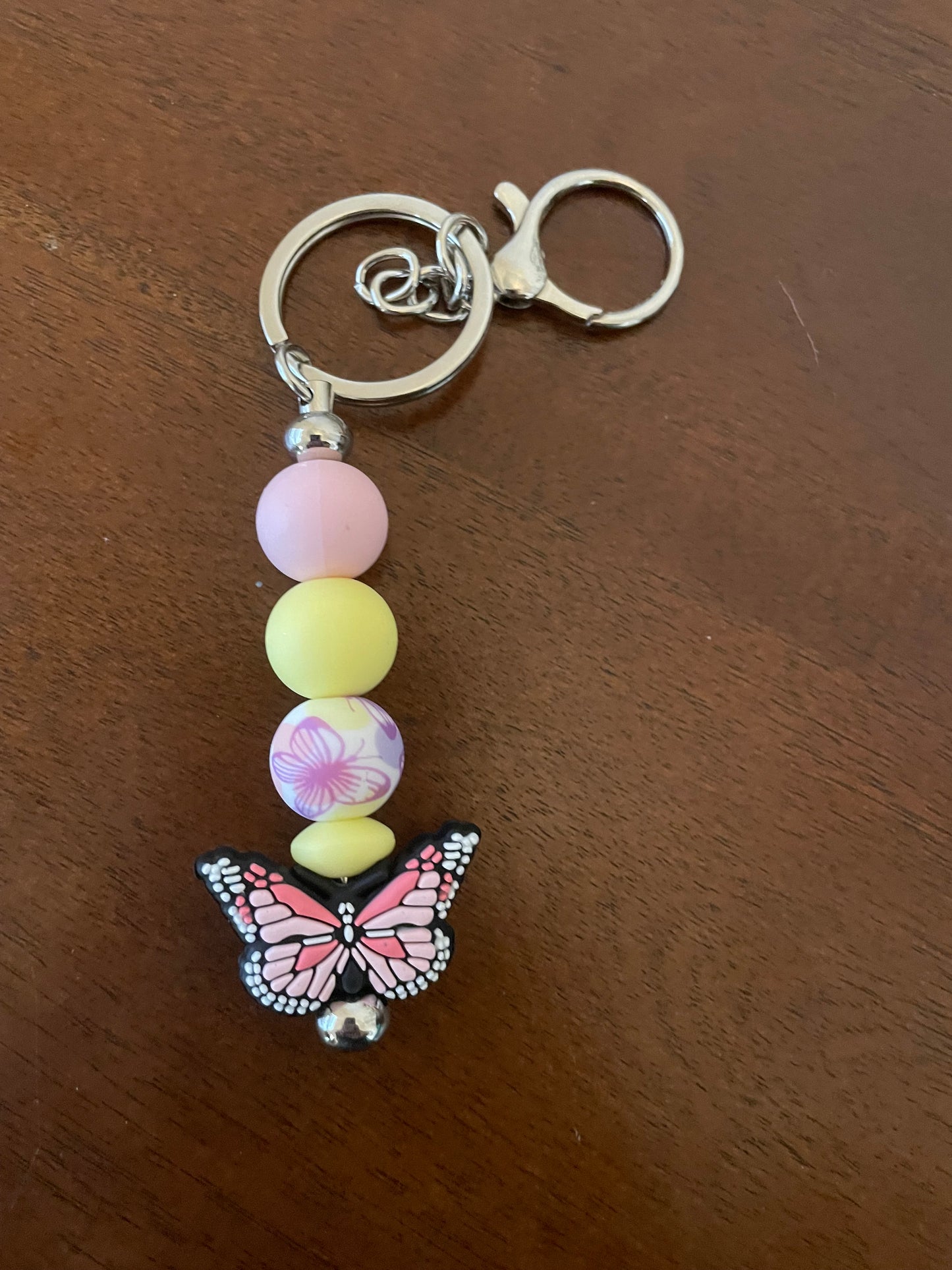 Pastel Butterfly Keychain