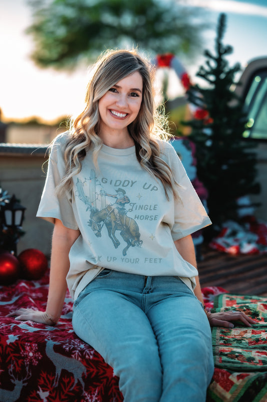 Giddy Up Jingle Horse Short Sleeve